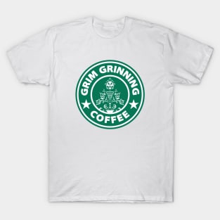 Grim Grinning Coffee T-Shirt